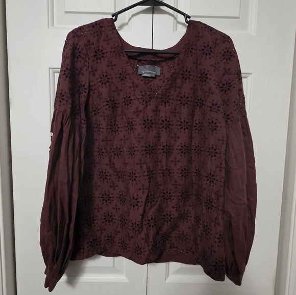 Anthropologie Embroidered Womens Blouse Size XS - Picture 3 of 11